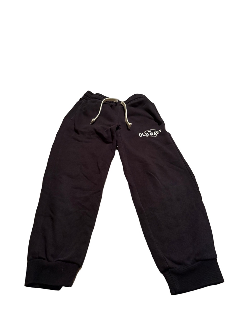 Old Navy Black Kids Jogger Sweatpants with Drawstring Size 8